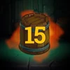 Smash a barrel with a power of 15 or more.