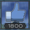 1800 likes