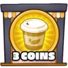 3 coins collected