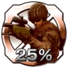 達成度２５％