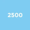 Accumulate 2500 points