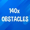 Hit 140 obstacles.