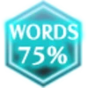 WORDS 75%