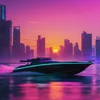 Synthwave Boat 24