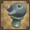 whale paw statue