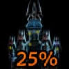 25% OF THE CASTLE IS LIT