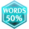 WORDS 50%